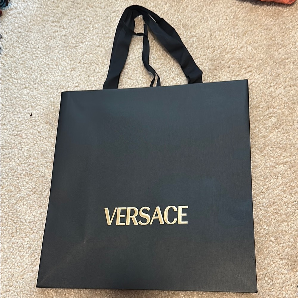 Versace Black Shopping Bag